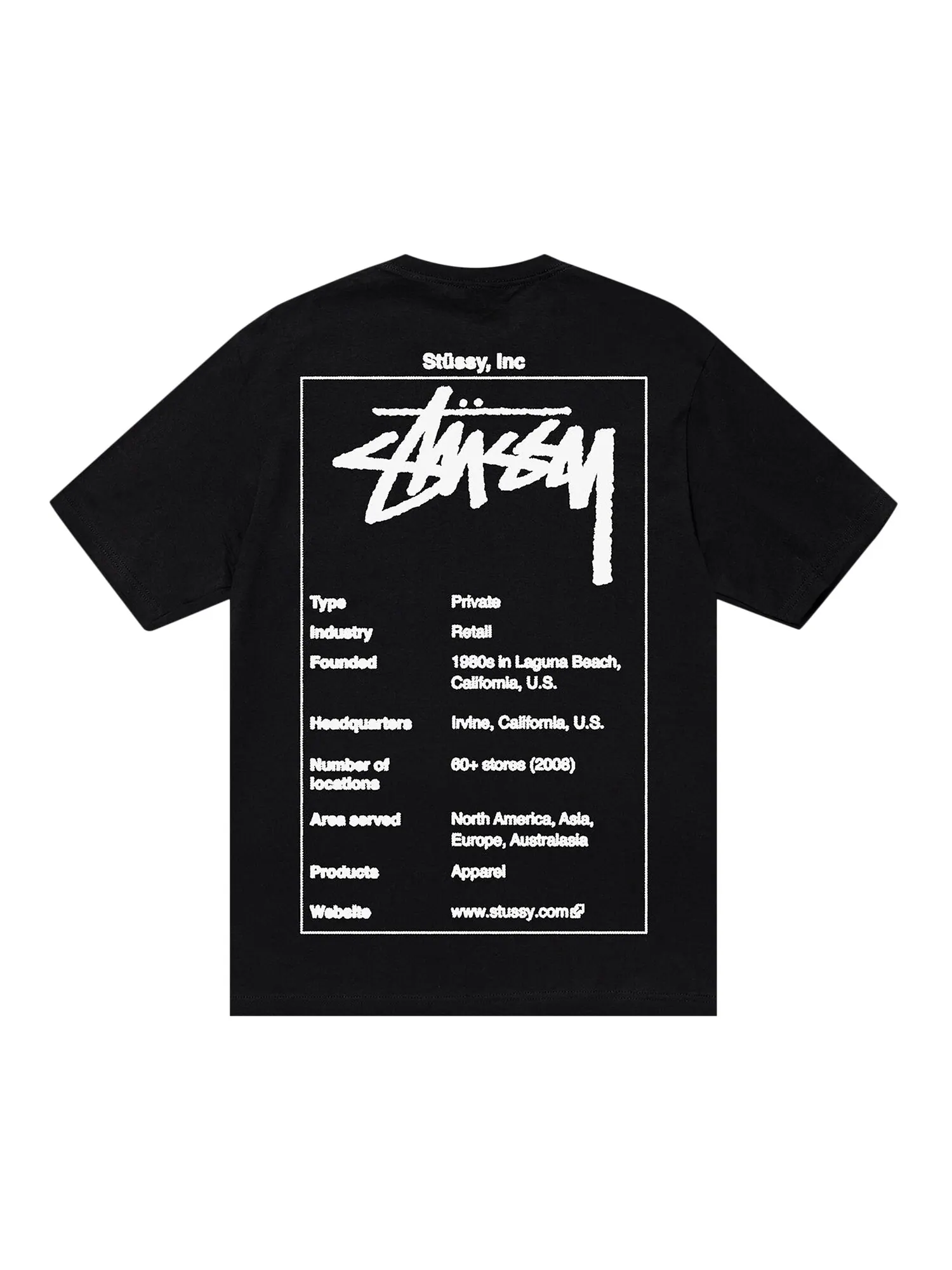 Футболка Stussy Wiki Черная — изображение 2 из 2, черный
