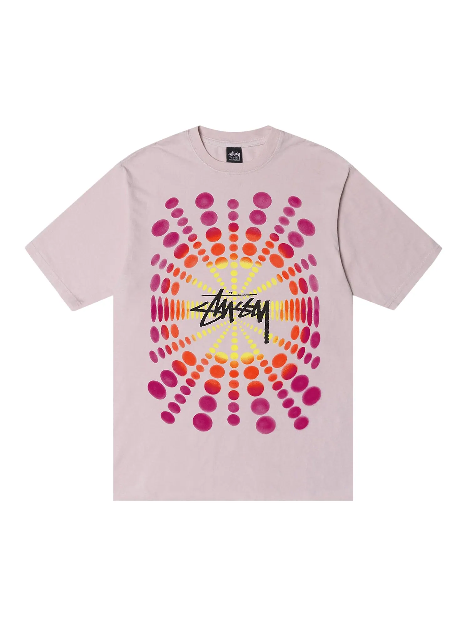 Футболка Stussy Atticus, окрашенная в пигмент, цвет Румяна