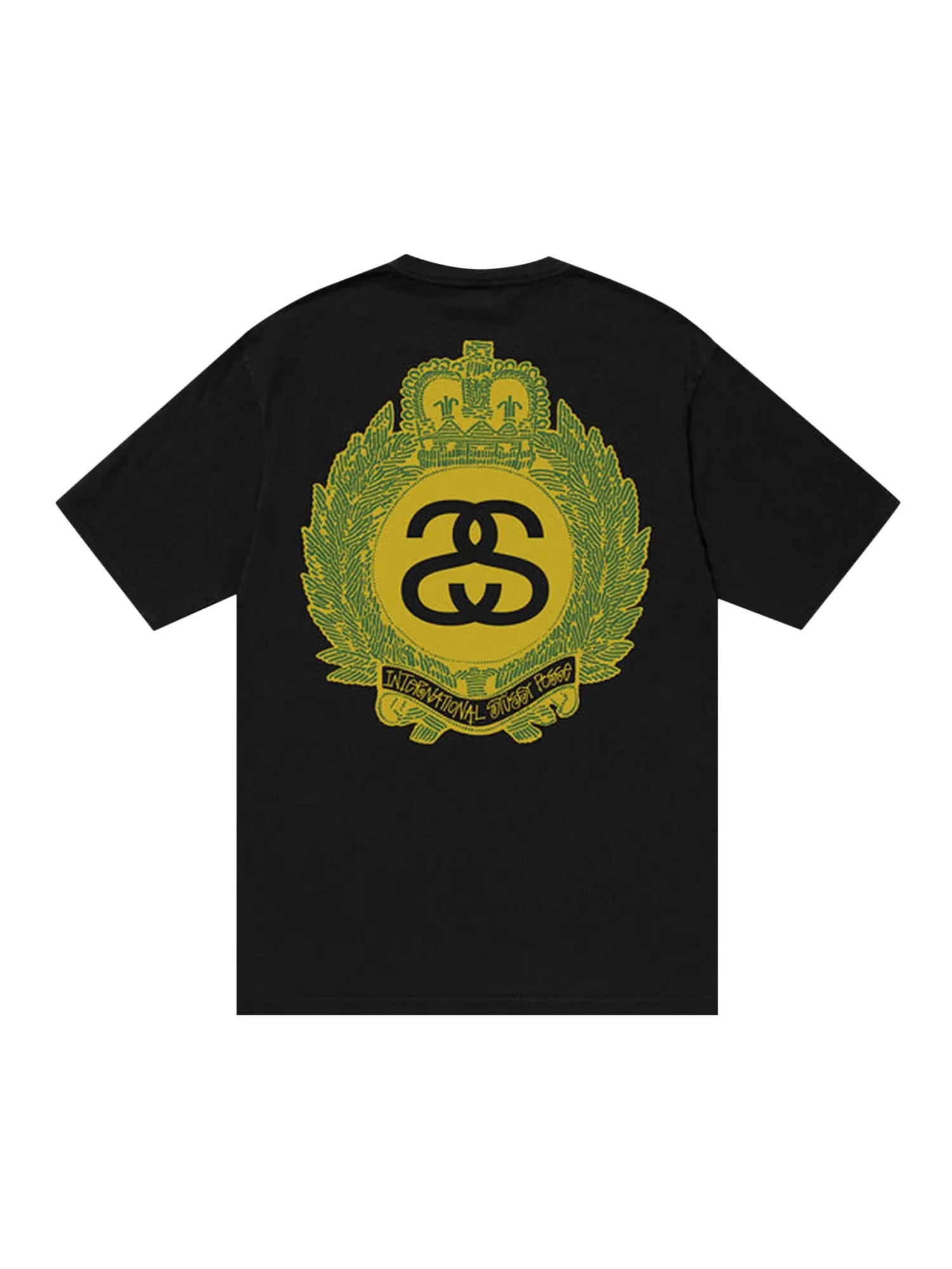Футболка Stussy Crown Wreath, окрашенная в пигмент — изображение 2 из 2, черный