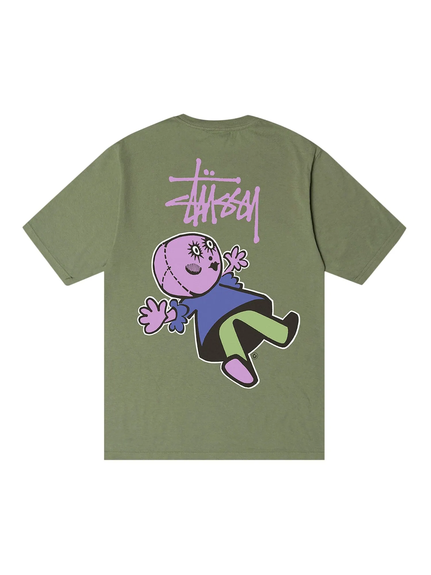 Футболка Stussy Dollie, окрашенная в пигмент, Артишок — изображение 2 из 2