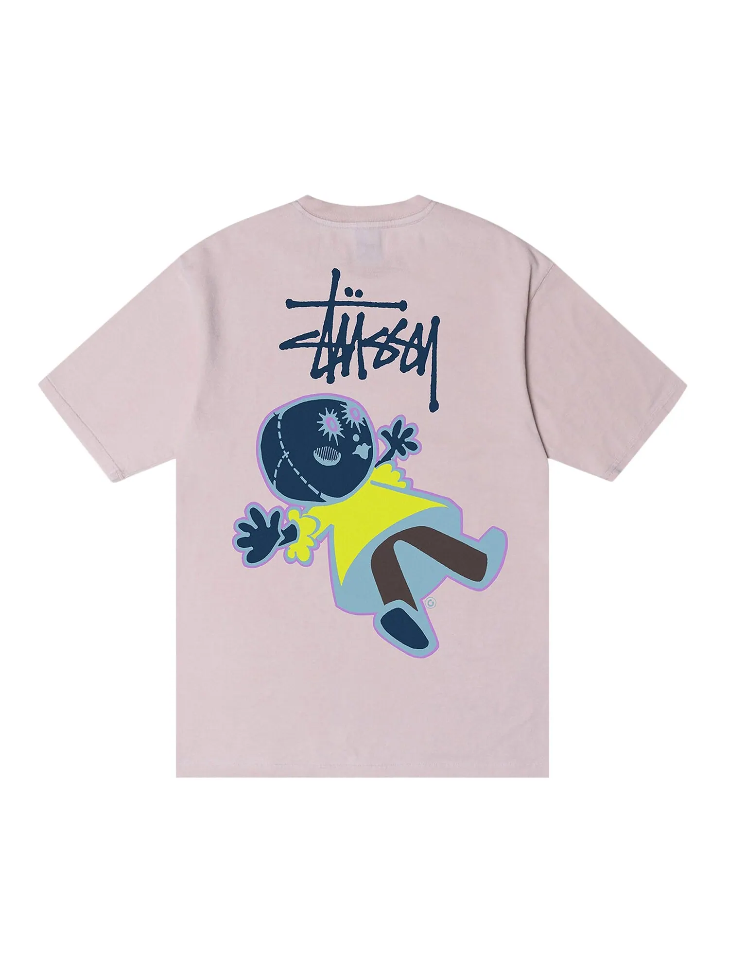 Футболка Stussy Dollie, окрашенная в пигмент, цвет Румяна — изображение 2 из 2