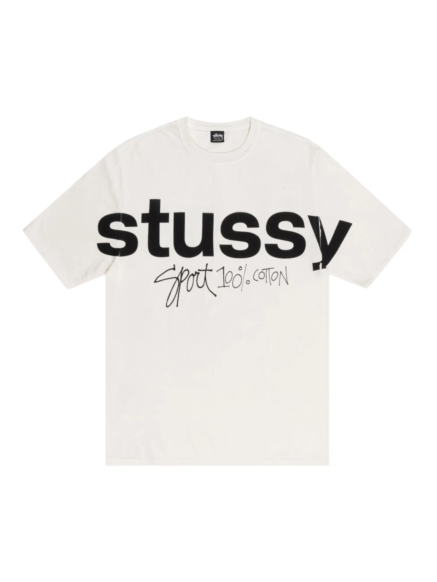 Футболка Stussy Sport, 100% пигментированная, Натуральная