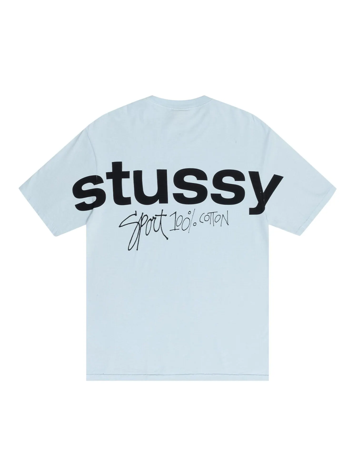 Футболка Stussy Sport, 100% пигментированная — изображение 2 из 2, небесно-голубой