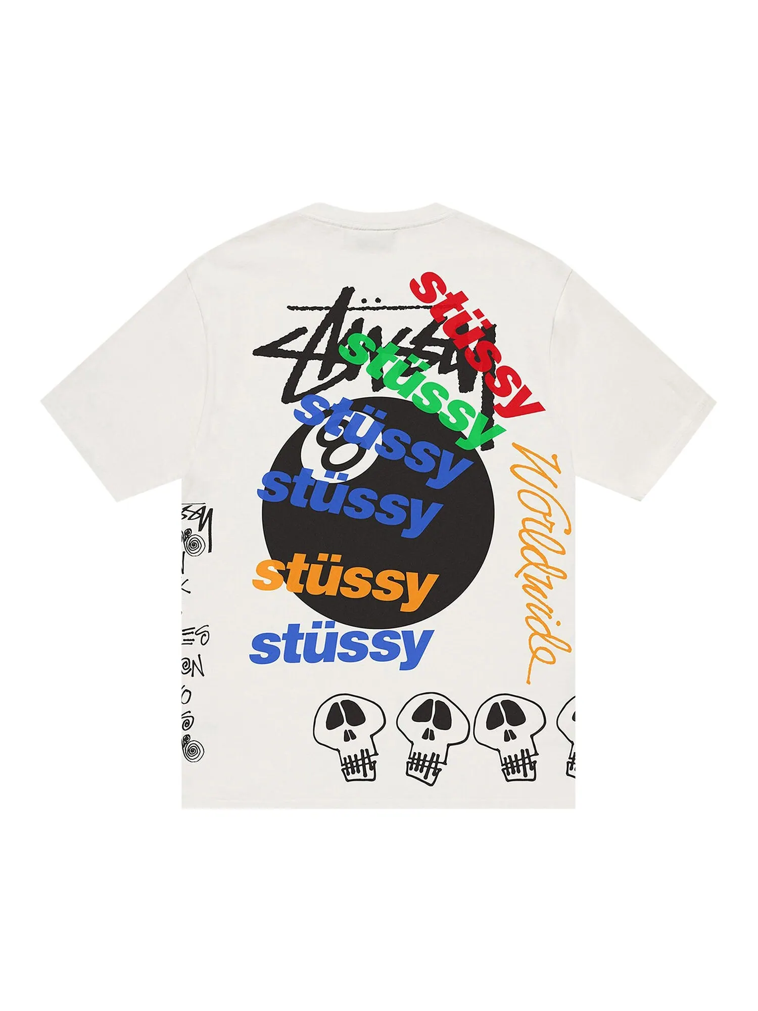 Футболка Stussy Test Strike, окрашенная в пигмент — изображение 2 из 2, натуральный