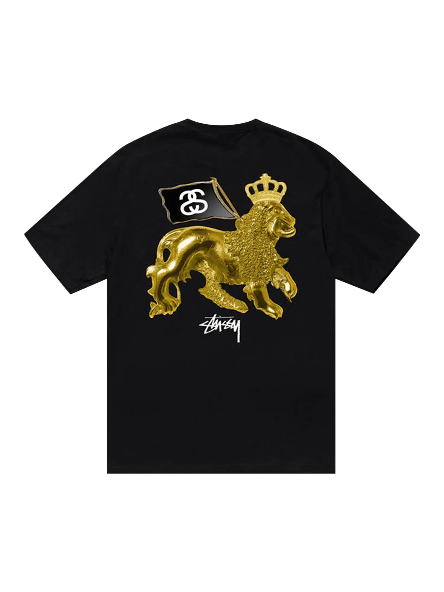 Футболка Stussy Gold Lion — изображение 2 из 2, черный