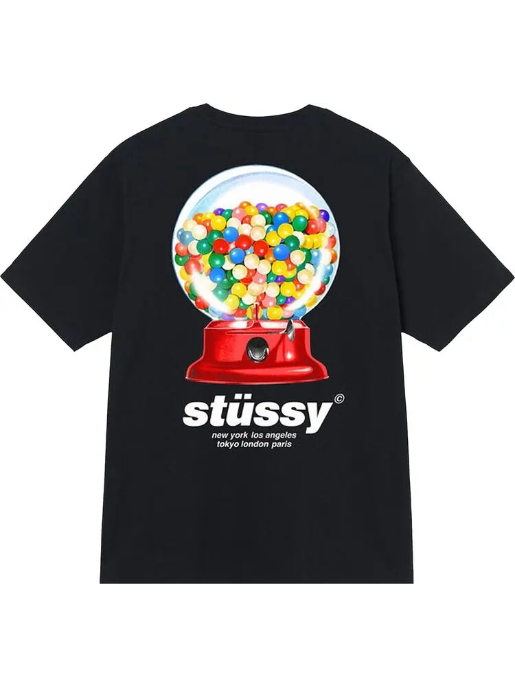 Футболка Stussy Gumball Tee 'Black' — изображение 2 из 2, черный