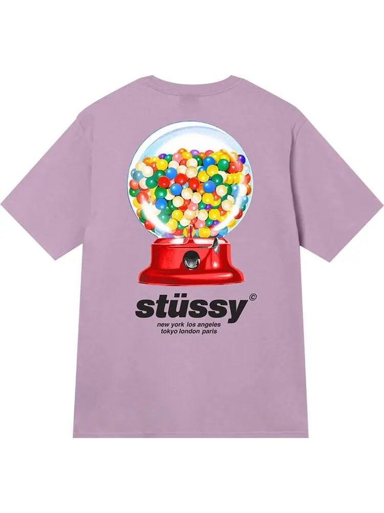 Футболка Stussy Gumball Tee 'Orchid' — изображение 2 из 2, фиолетовый