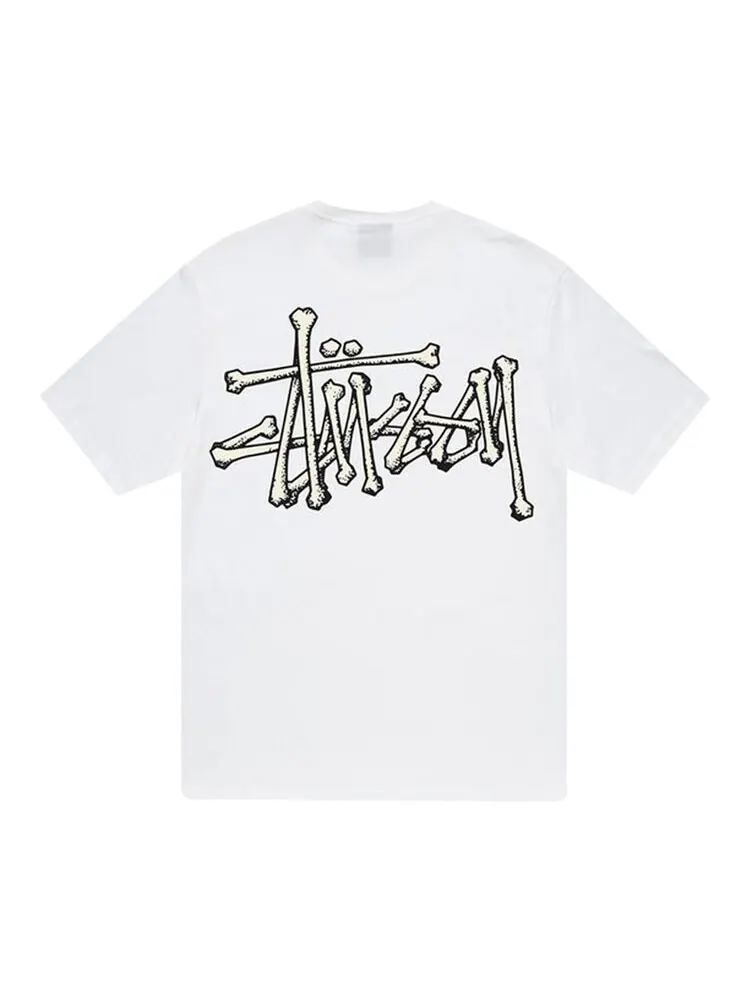 Футболка Stussy Bones Stock Tee 'White' — изображение 2 из 2, белый