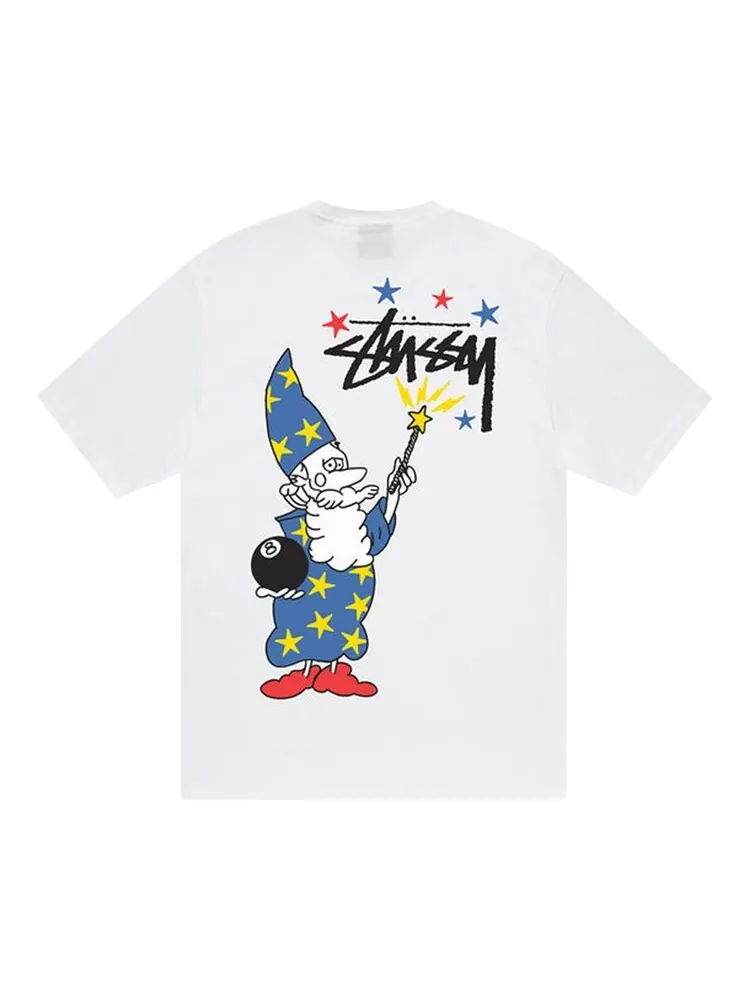 Футболка Stussy Wizard Tee 'White' — изображение 2 из 2, белый