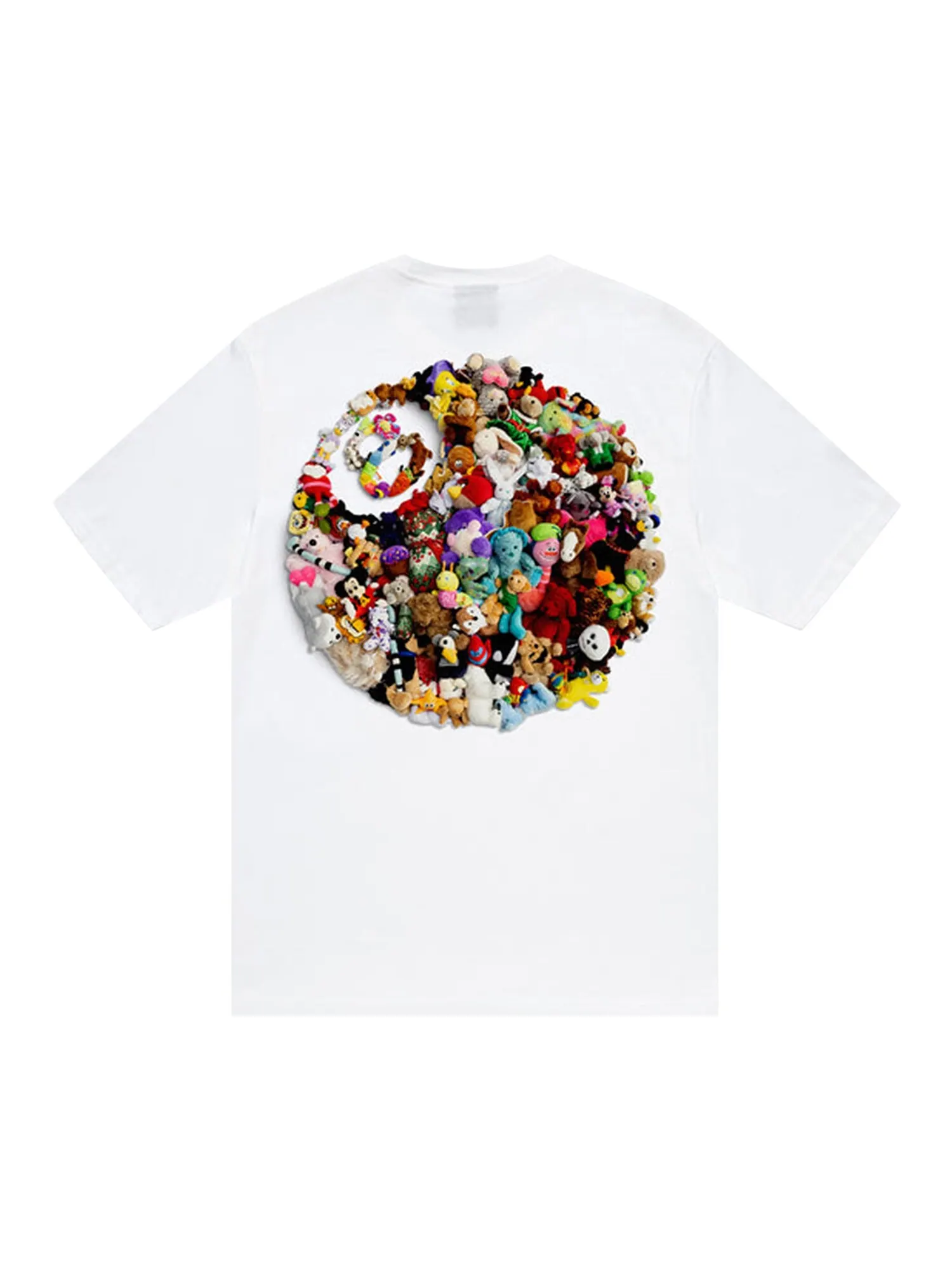 Плюшевая футболка Stussy Белая — изображение 2 из 2, белый