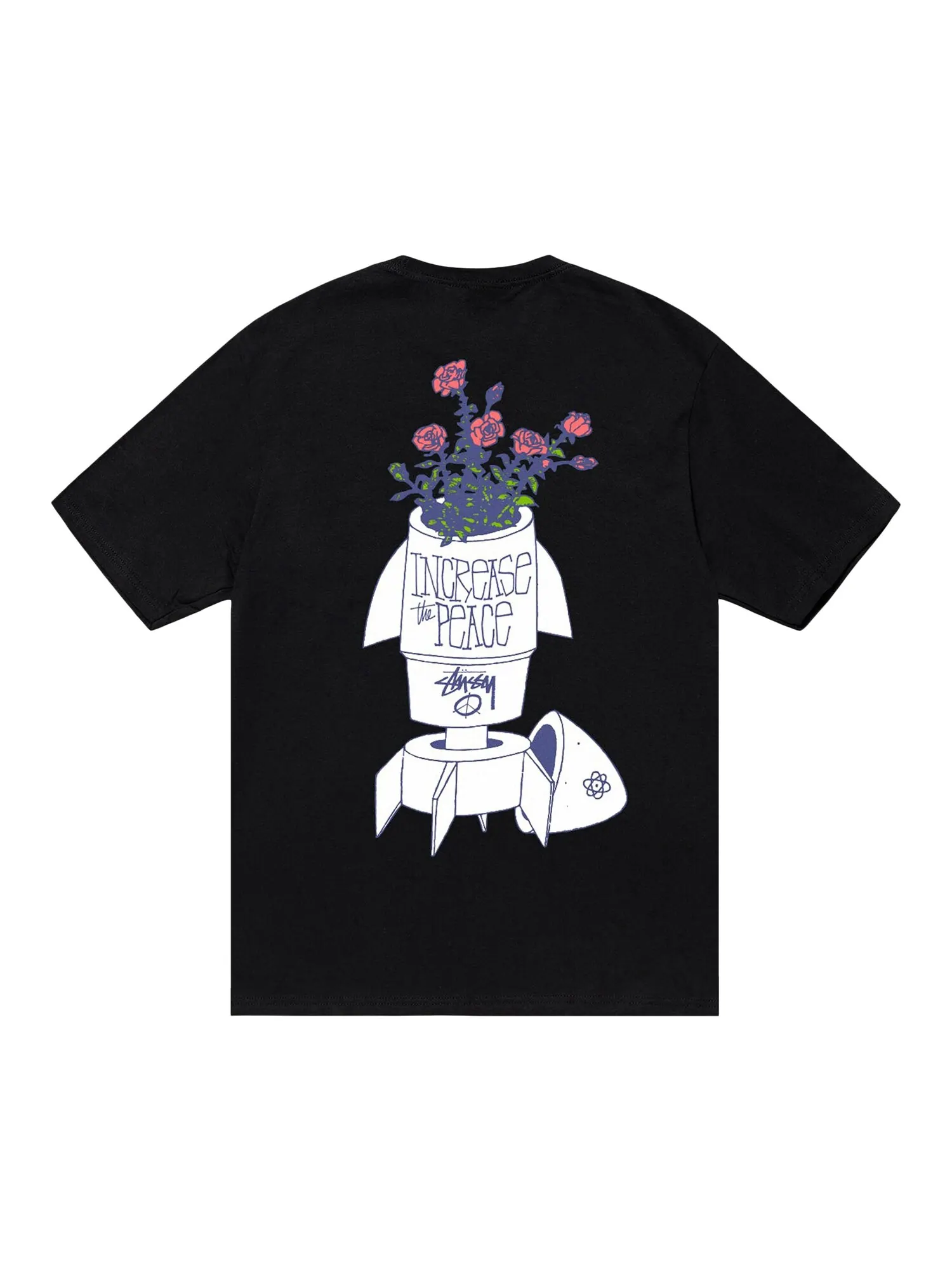 Футболка Stussy Flower Bomb — изображение 2 из 2, черный