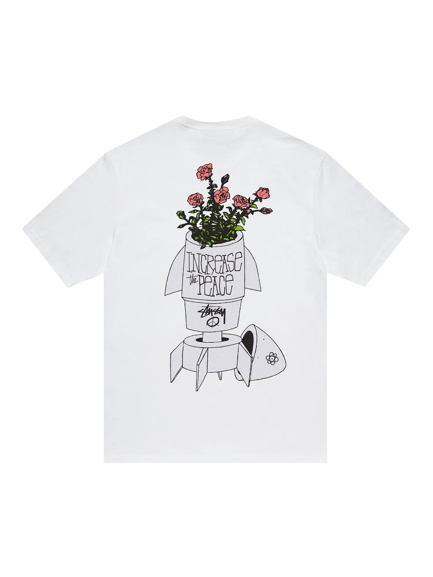 Футболка Stussy Flower Bomb — изображение 2 из 2, белый