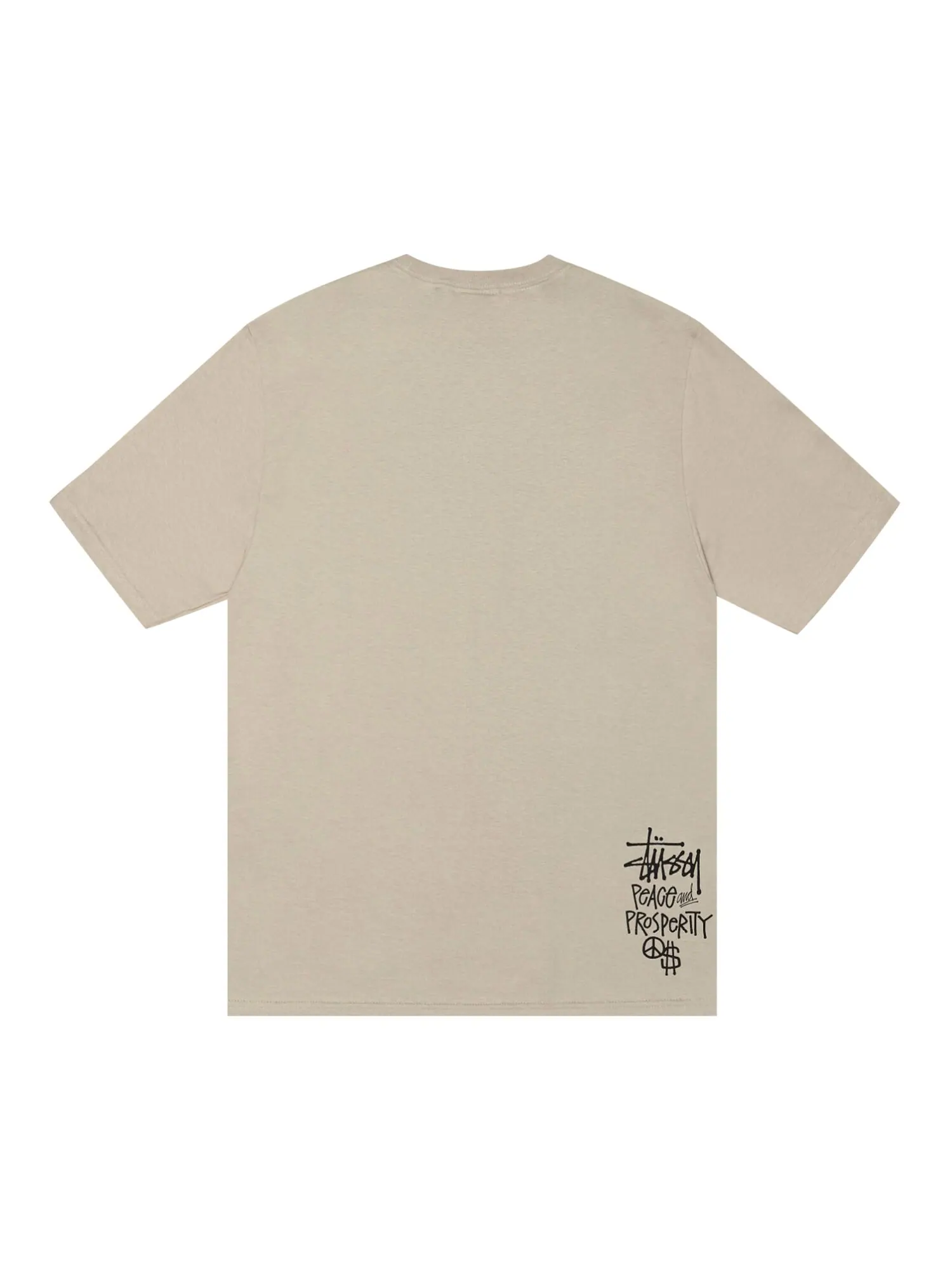 Футболка Stussy Peace & Prosperity — изображение 2 из 2, хаки
