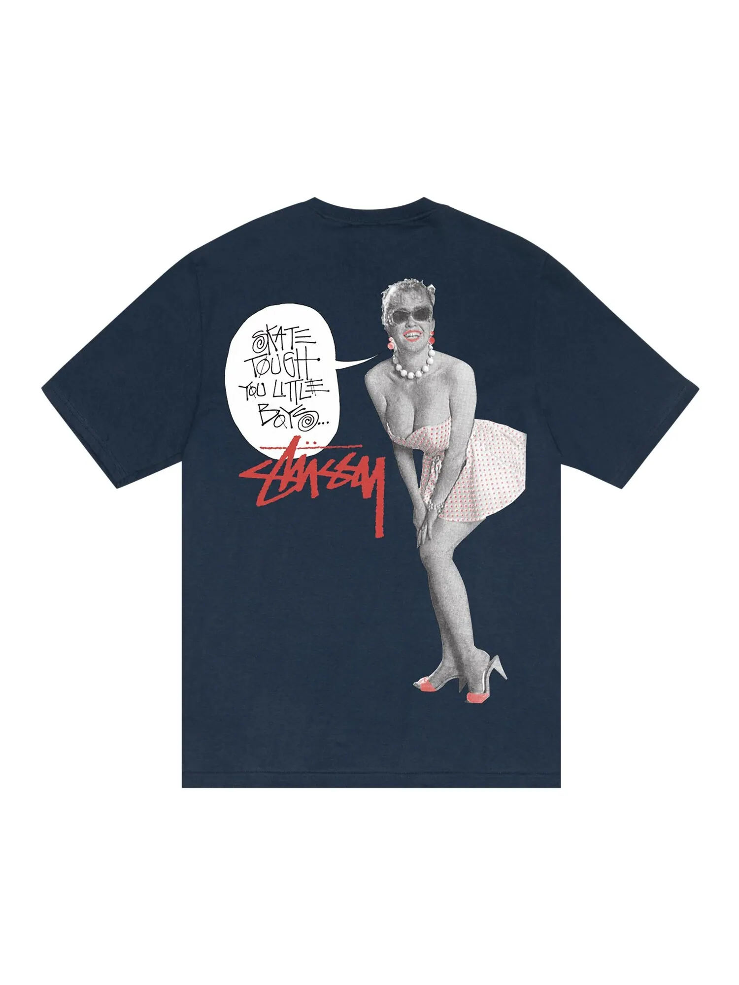 Футболка Stussy Skate Tough — изображение 2 из 2, синий