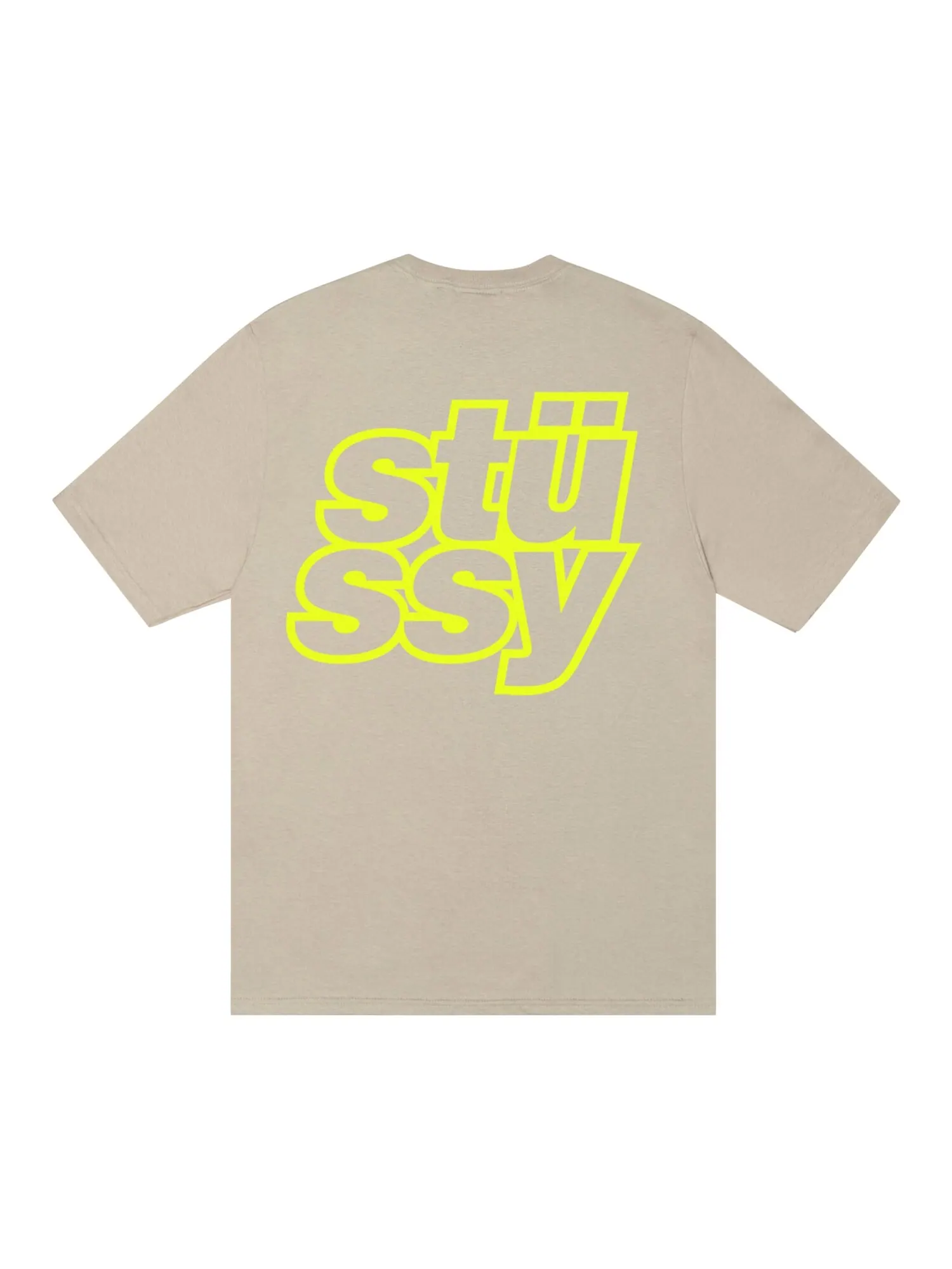 Наборная футболка Stussy цвета хаки — изображение 2 из 2