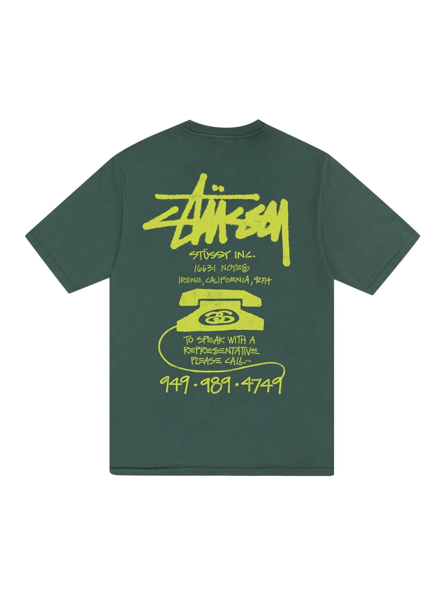 Старая футболка Stussy для телефона Лесно-зеленый — изображение 2 из 2
