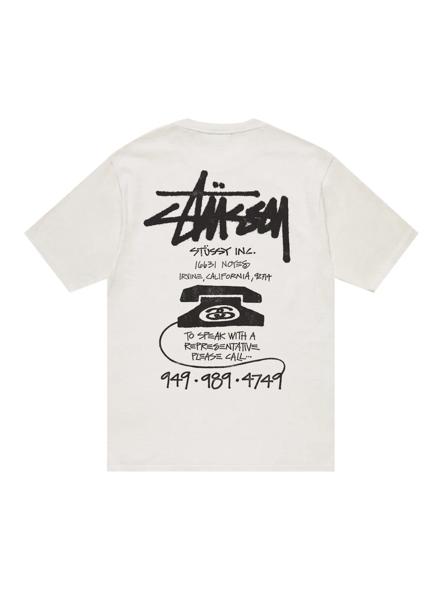 Старая футболка Stussy для телефона Натуральная — изображение 2 из 2, прозрачный