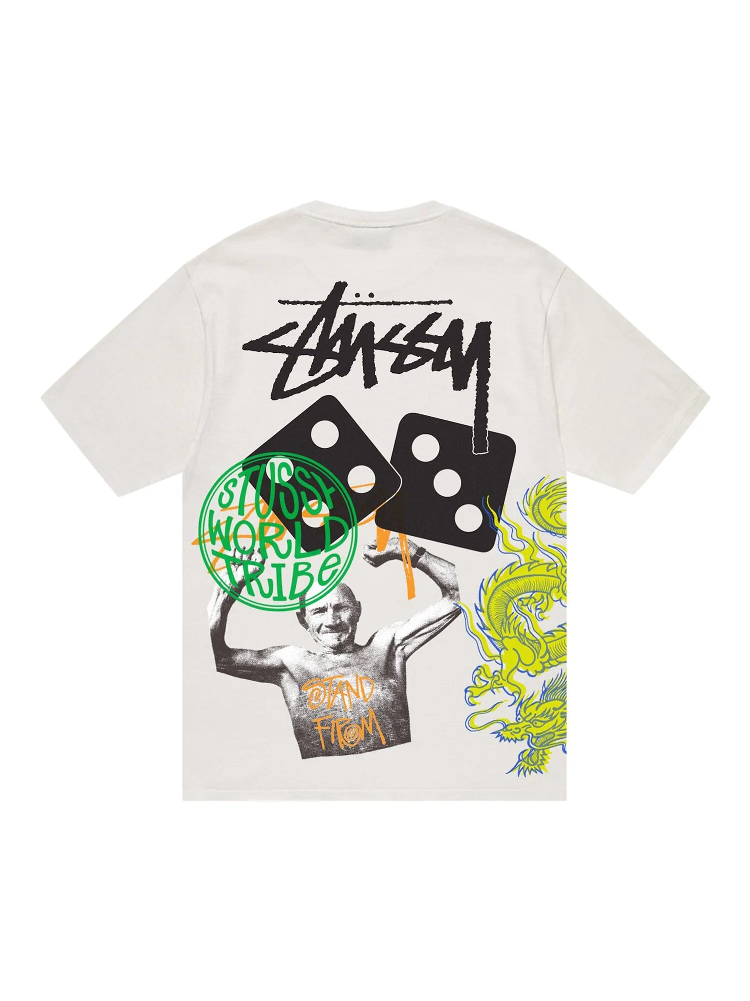 Футболка Stussy Strike, окрашенная в пигмент — изображение 2 из 2, натуральный