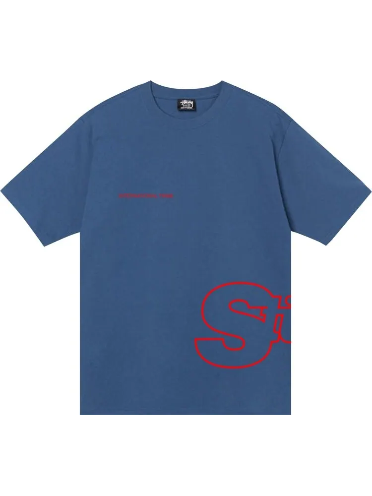 Футболка Stussy International Tribe Tee 'Midnight' — изображение 1 из 2, синий