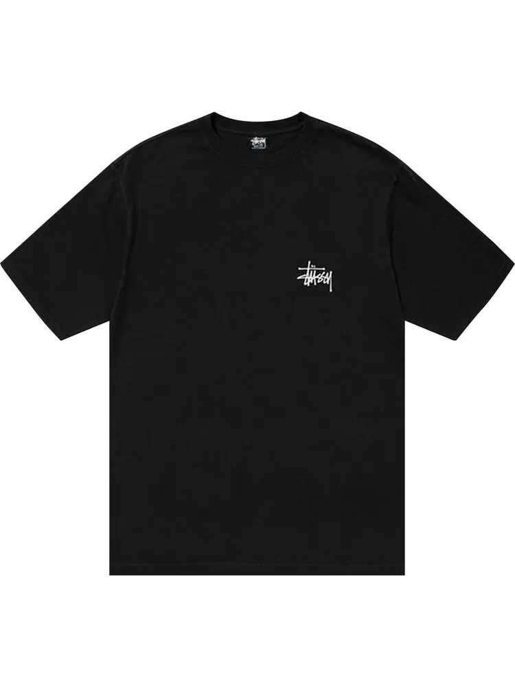 Футболка Stussy Fallen Angel Pigment Dyed Tee 'Black' — изображение 1 из 2, черный