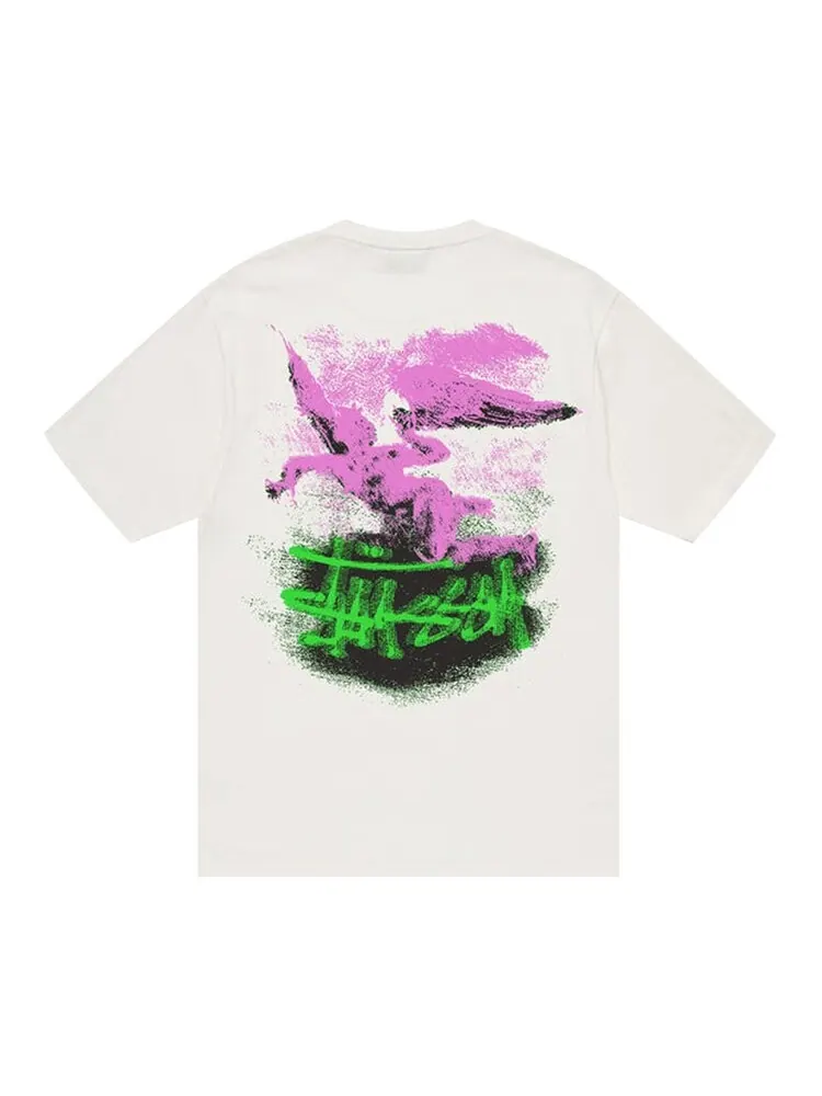 Футболка Stussy Fallen Angel Pigment Dyed Tee 'Natural' — изображение 2 из 2, белый