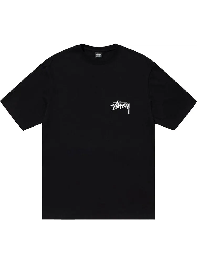 Футболка Stussy Burning Stock Tee 'Black' — изображение 1 из 2, черный