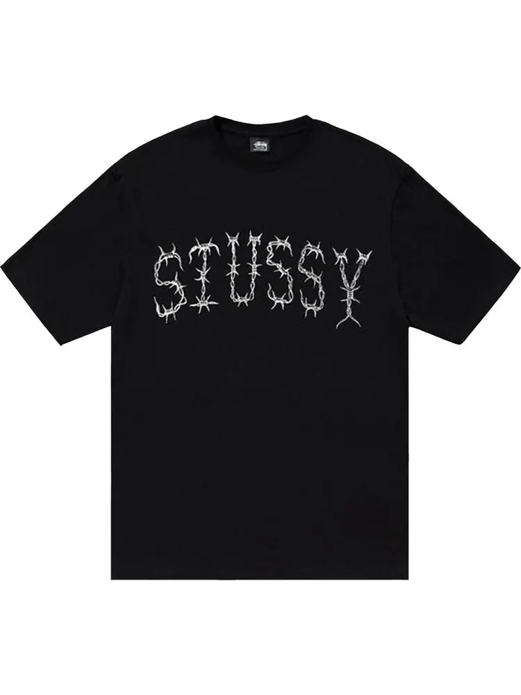 Футболка Stussy Barb Tee 'Black' — изображение 1 из 2, черный