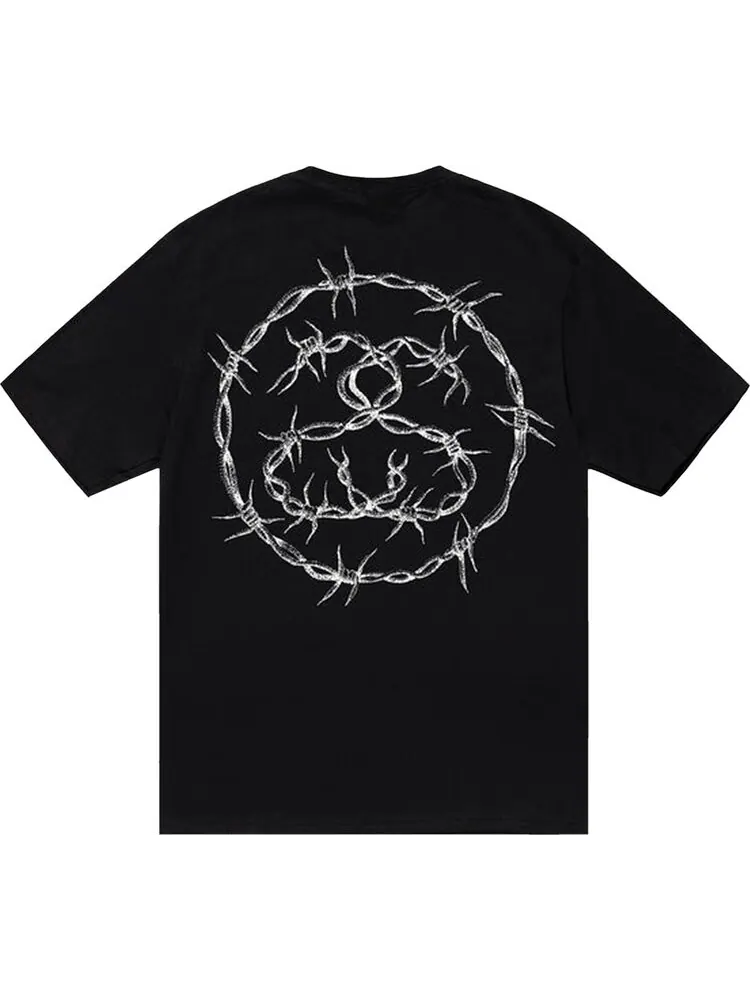 Футболка Stussy Barb Tee 'Black' — изображение 2 из 2, черный