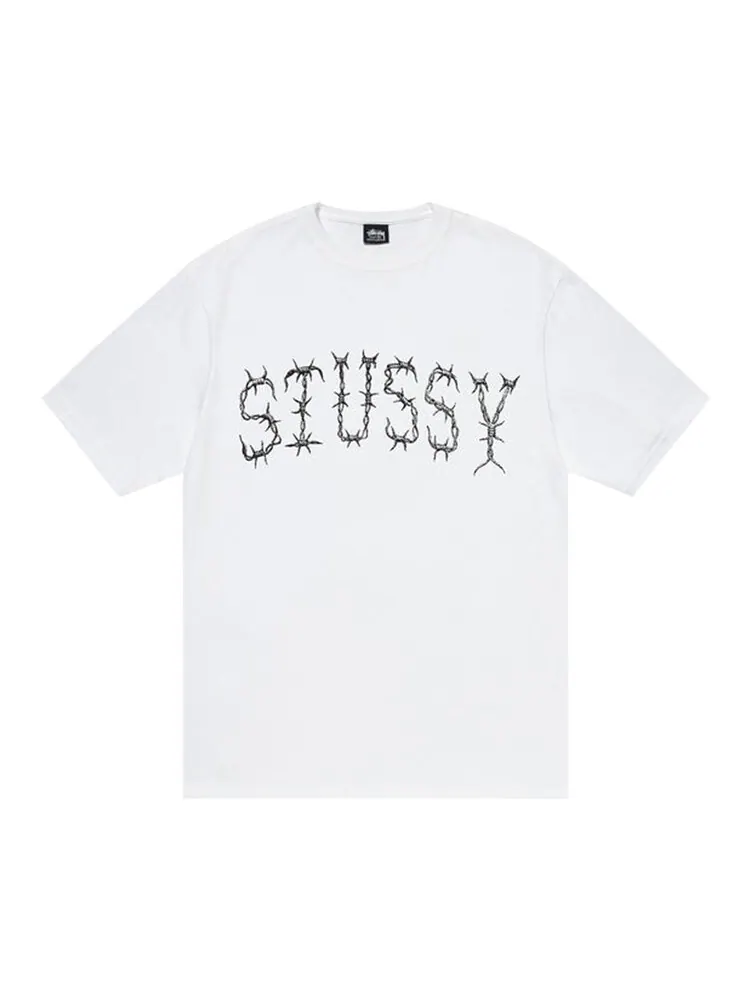 Футболка Stussy Barb Tee 'White' — изображение 1 из 2, белый