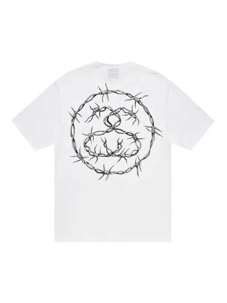 Футболка Stussy Barb Tee 'White' — изображение 2 из 2, белый