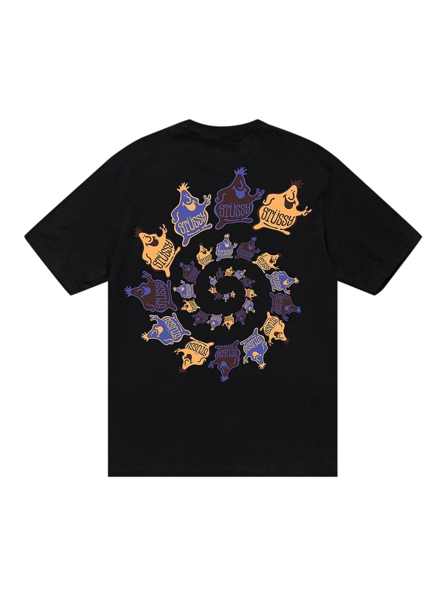 Футболка Stussy Mr. Blob спирального цвета — изображение 2 из 2, черный