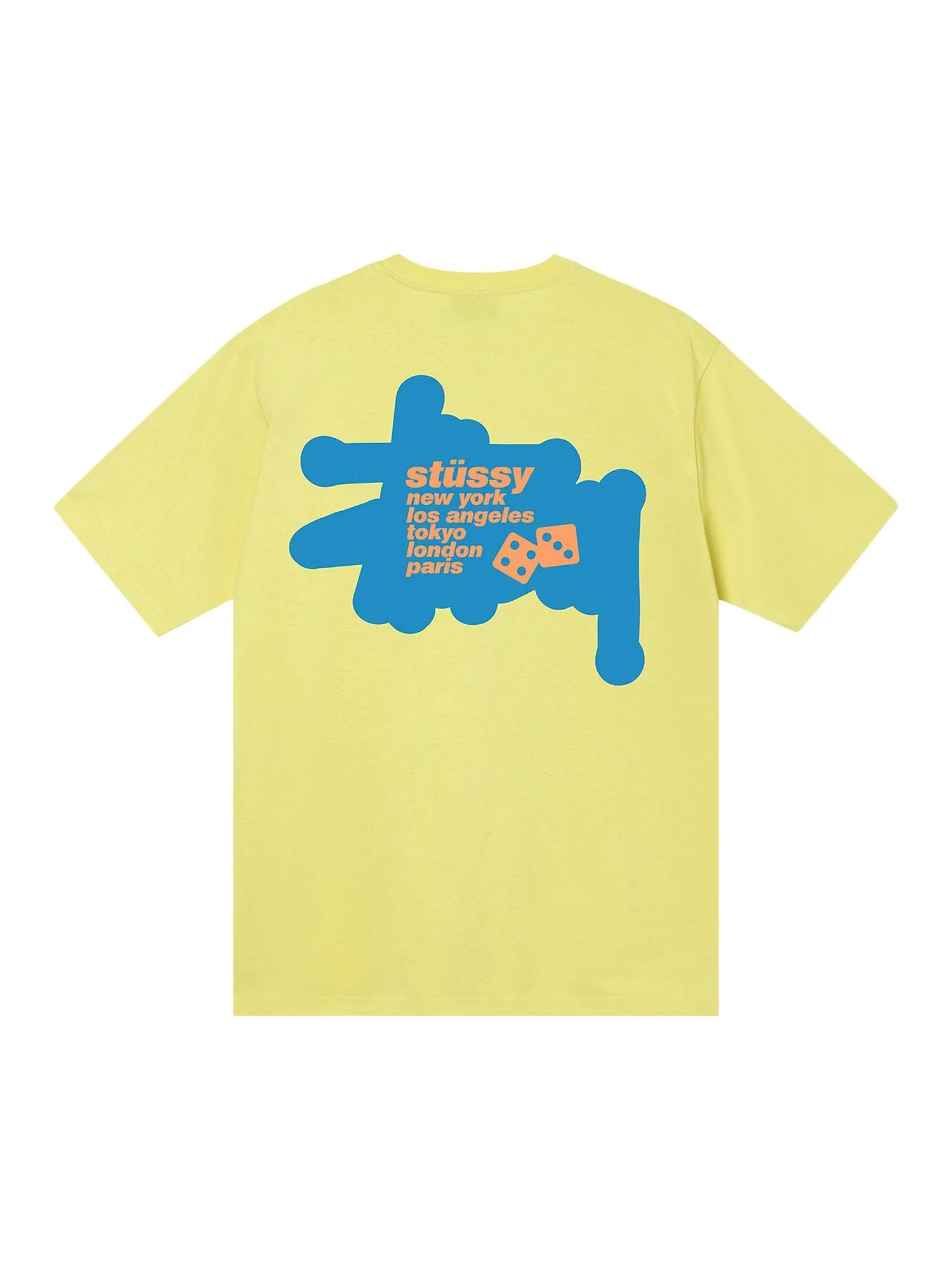 Футболка силуэта Stussy — изображение 2 из 2, желтый