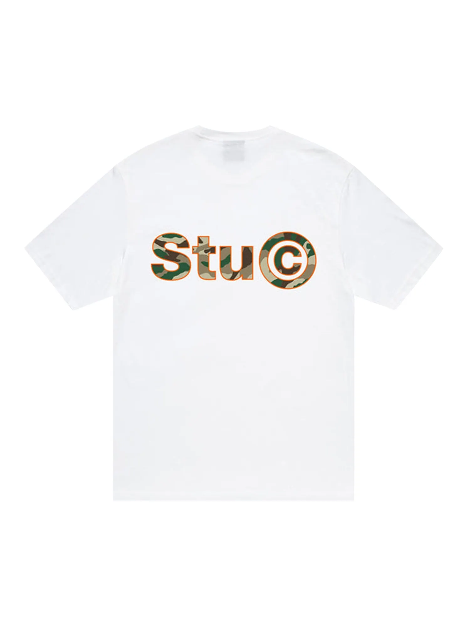 Камуфляжная футболка Stussy Stu C. Белая — изображение 2 из 2, белый