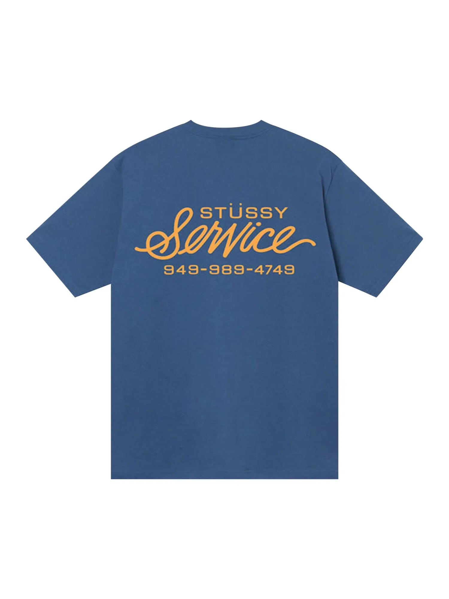 Футболка Stussy Service Midnight — изображение 2 из 2, синий
