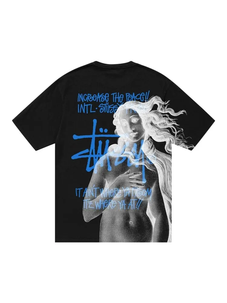 Футболка Stussy Ist Venus Pigment Dyed 'Black' — изображение 2 из 2, черный