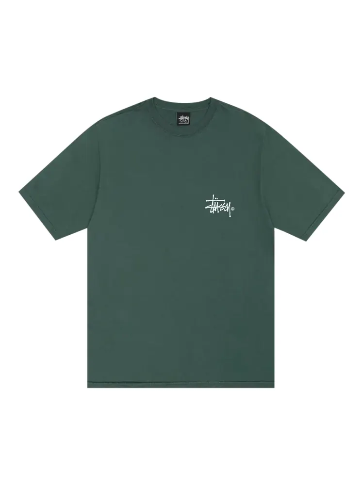 Футболка Stussy IST Venus Pigment Dyed 'Forest' — изображение 1 из 2, зеленый