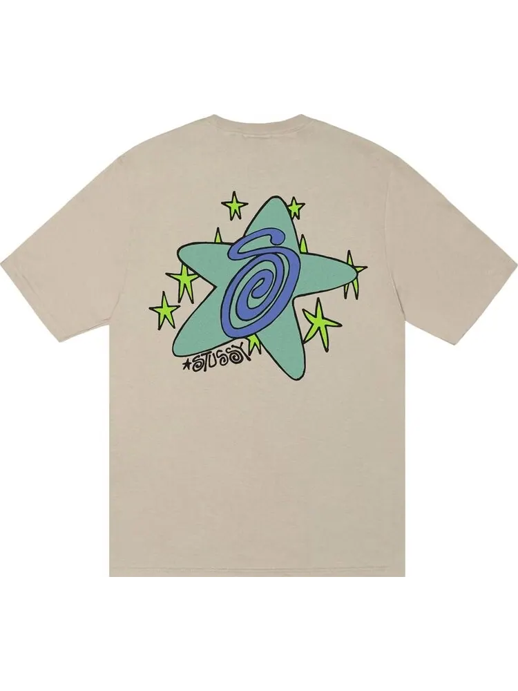 Футболка Stussy Galaxy 'Khaki' — изображение 2 из 2, зеленый
