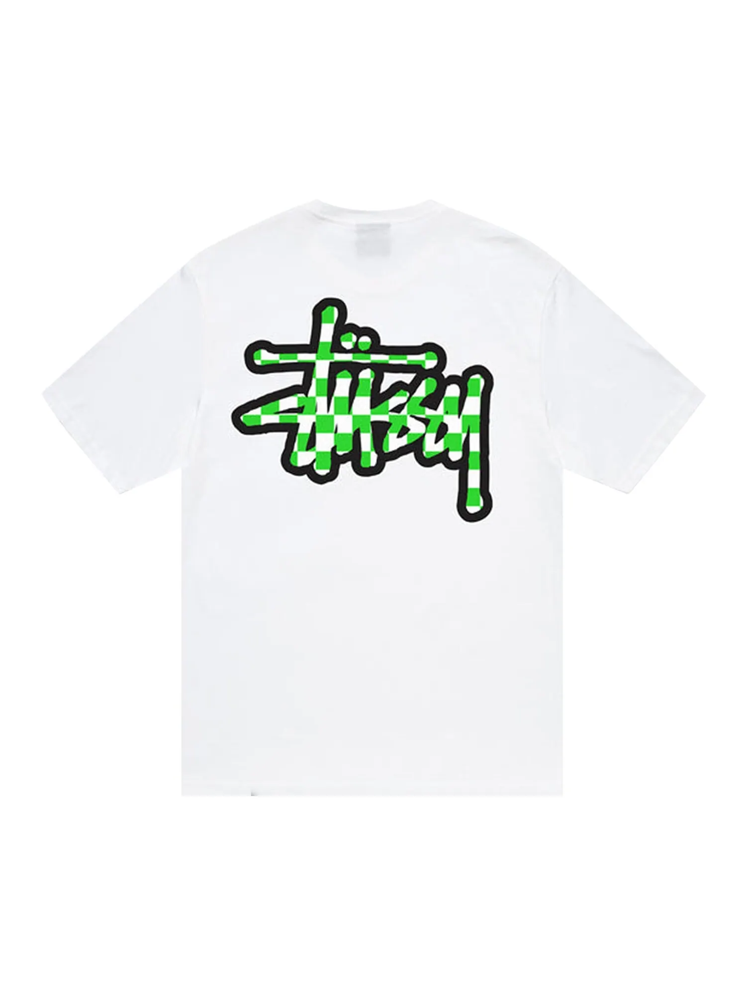 Футболка Stussy Checker Stock — изображение 2 из 2, белый