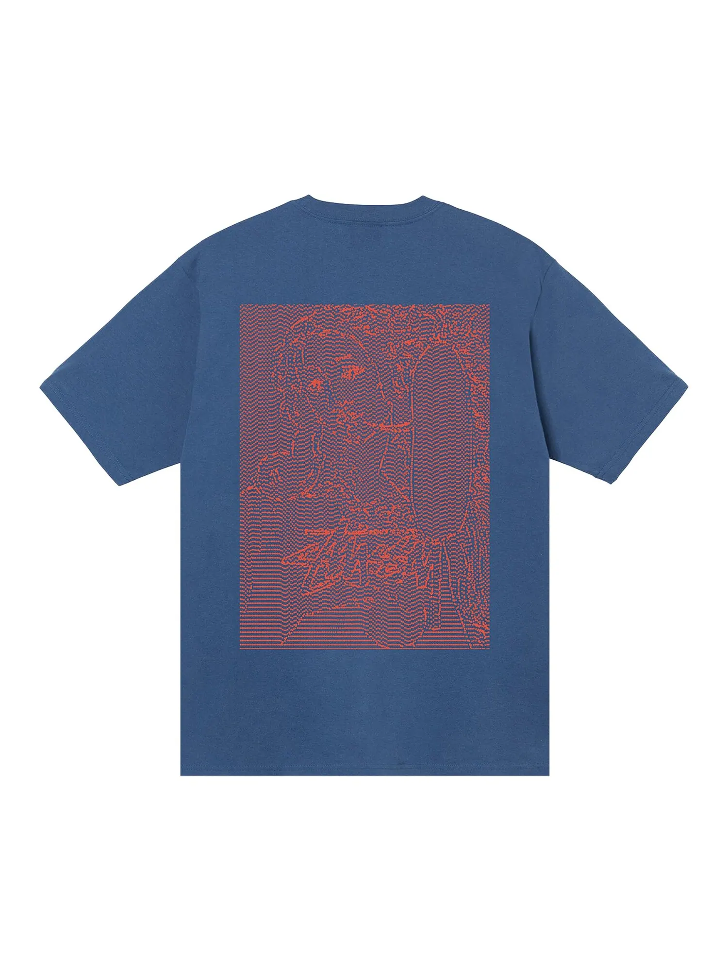 Футболка Stussy в горошек и петли Полночь — изображение 2 из 2, синий
