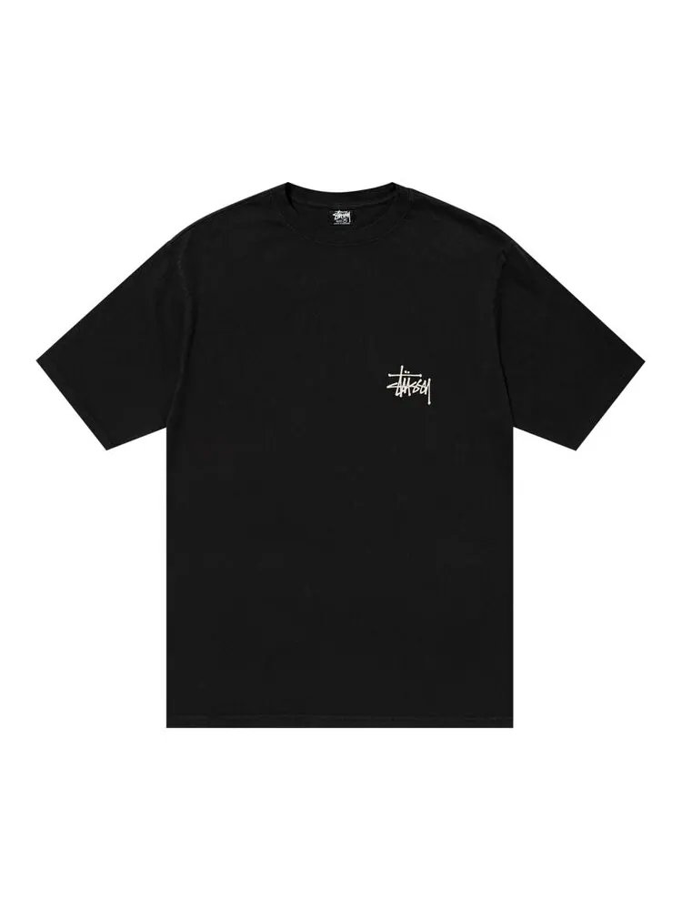 Футболка Stussy Pigment Dyed Built Tough 'Black' — изображение 1 из 2, черный