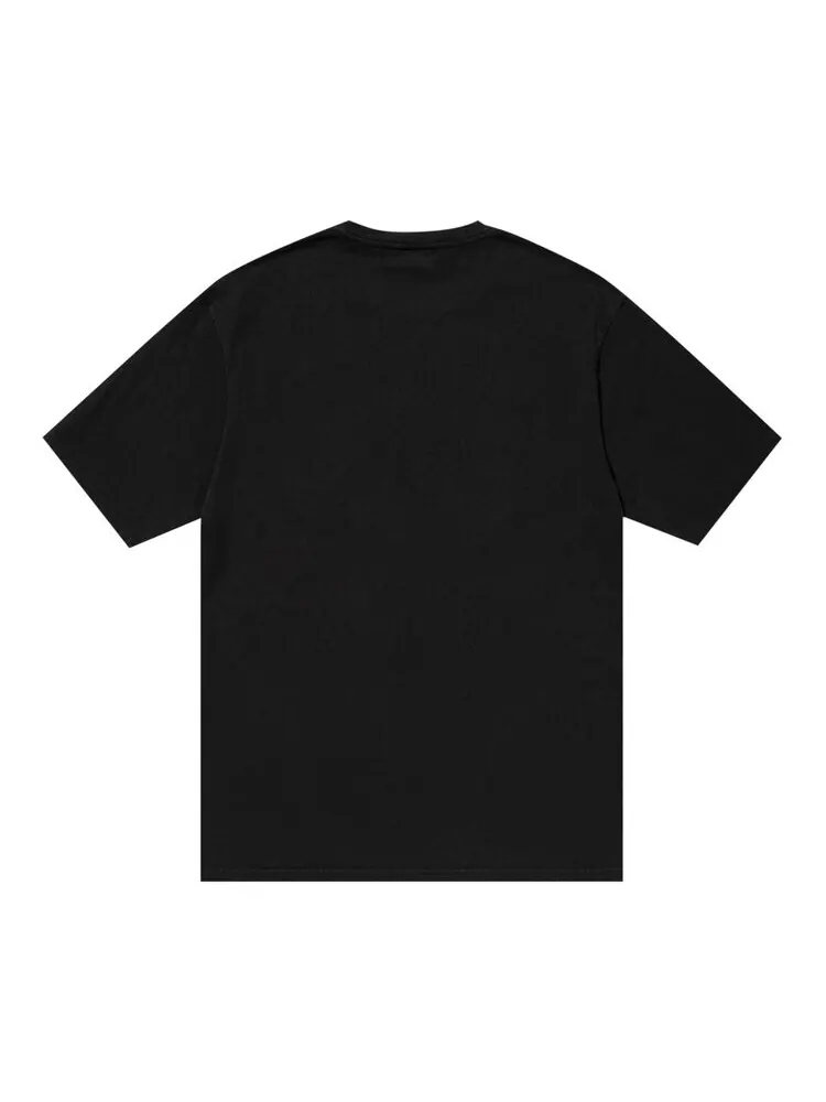Футболка Stussy Pigment Dyed Small Stock 'Black' — изображение 2 из 2, черный