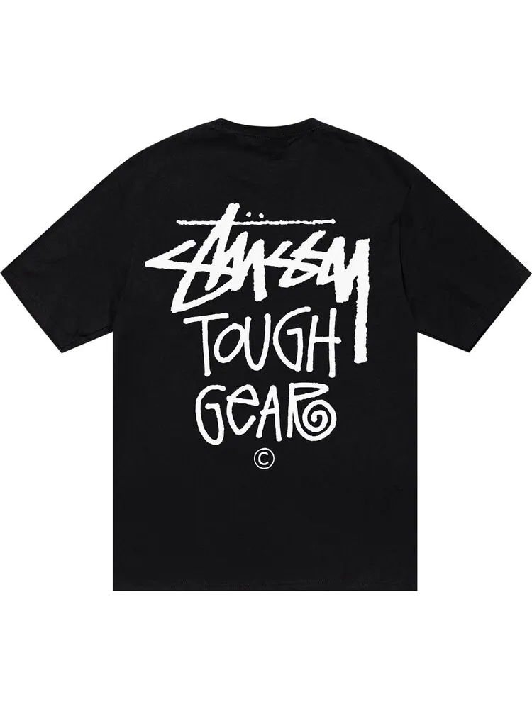 Футболка Stussy Tough Gear 'Black' — изображение 2 из 2, черный