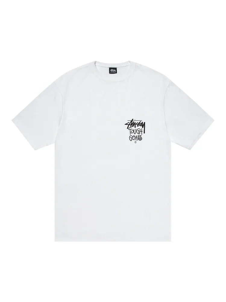 Футболка Stussy Tough Gear 'White' — изображение 1 из 2, белый