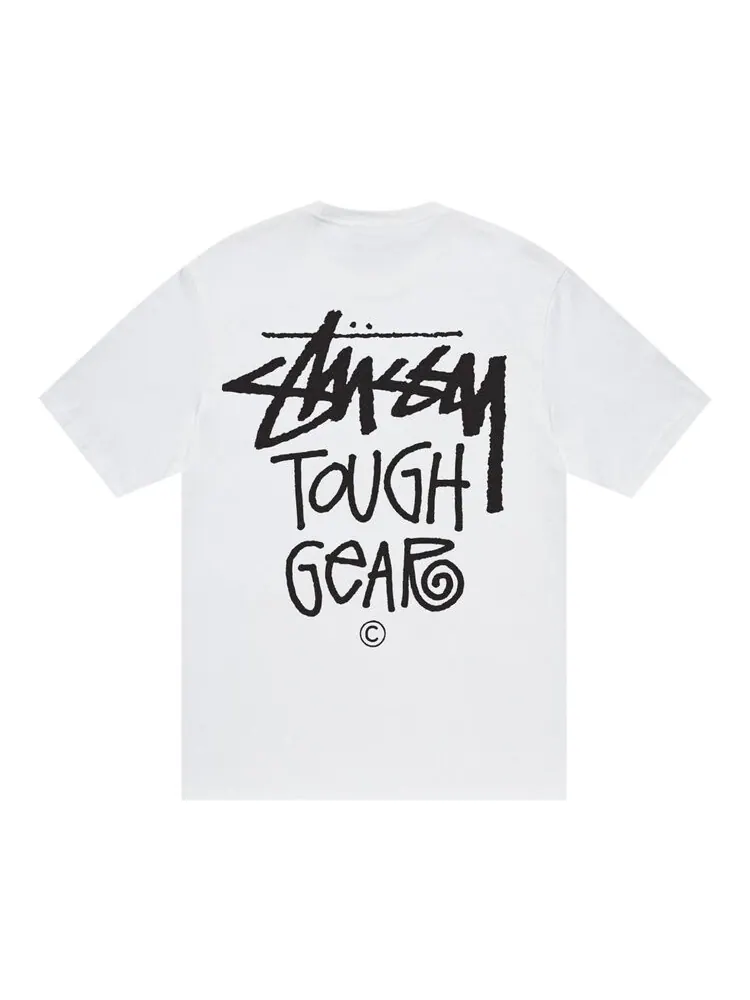 Футболка Stussy Tough Gear 'White' — изображение 2 из 2, белый