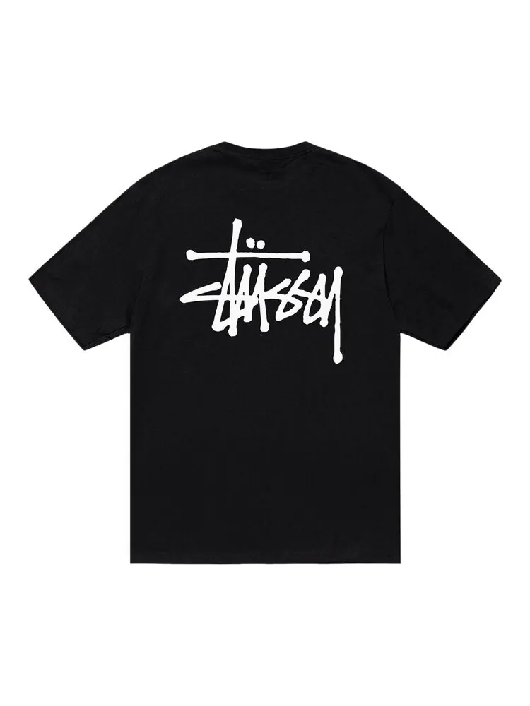 Футболка Stussy Basic Tee — изображение 2 из 2, черный