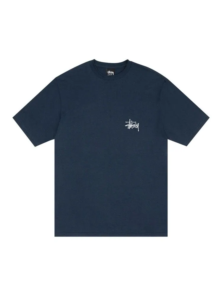 Футболка Stussy Basic Tee — изображение 1 из 2, темно-синий