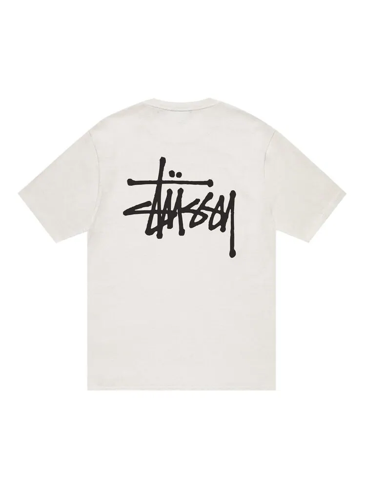 Футболка Stussy Basic Pigment Dyed Tee — изображение 2 из 2, белый