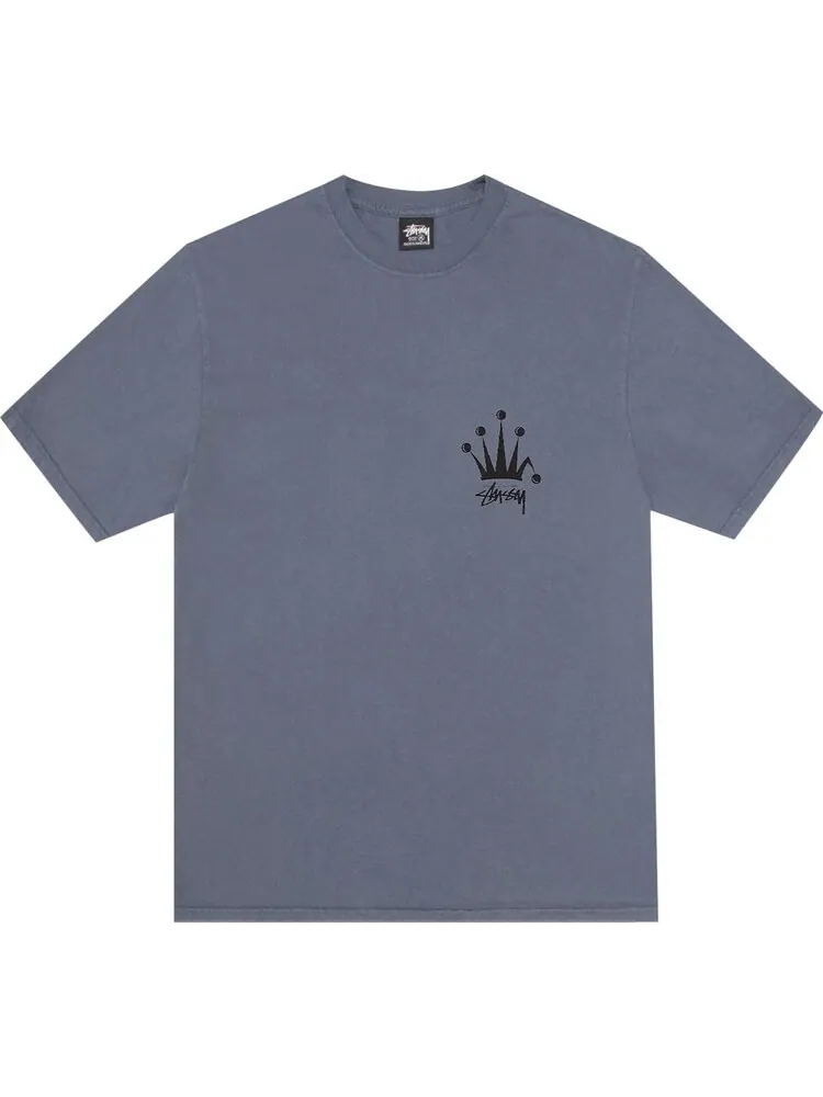 Футболка Stussy Regal Crown 'Indigo' — изображение 1 из 2, синий