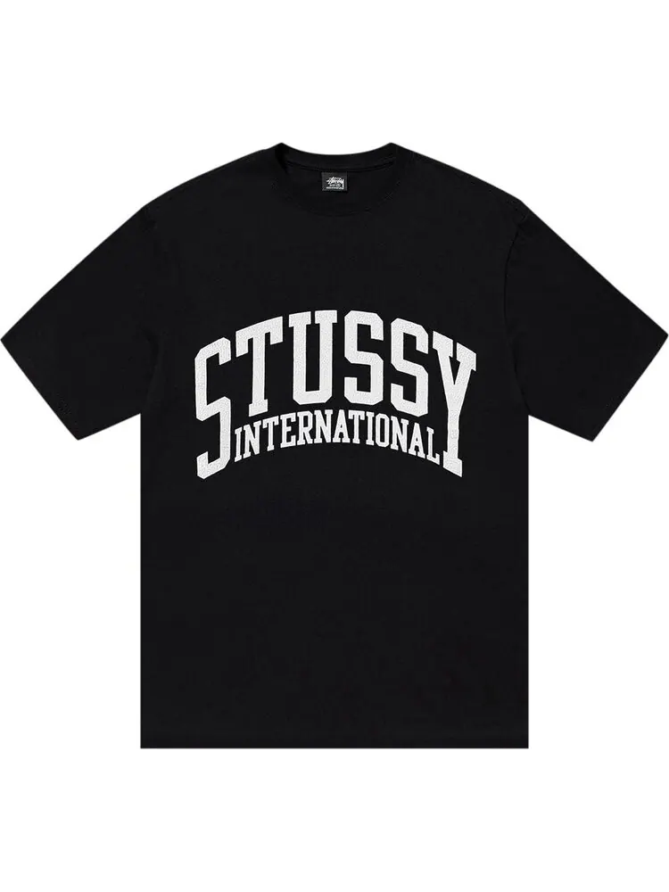 Футболка Stussy International Pigment Dyed 'Black' — изображение 1 из 2, черный