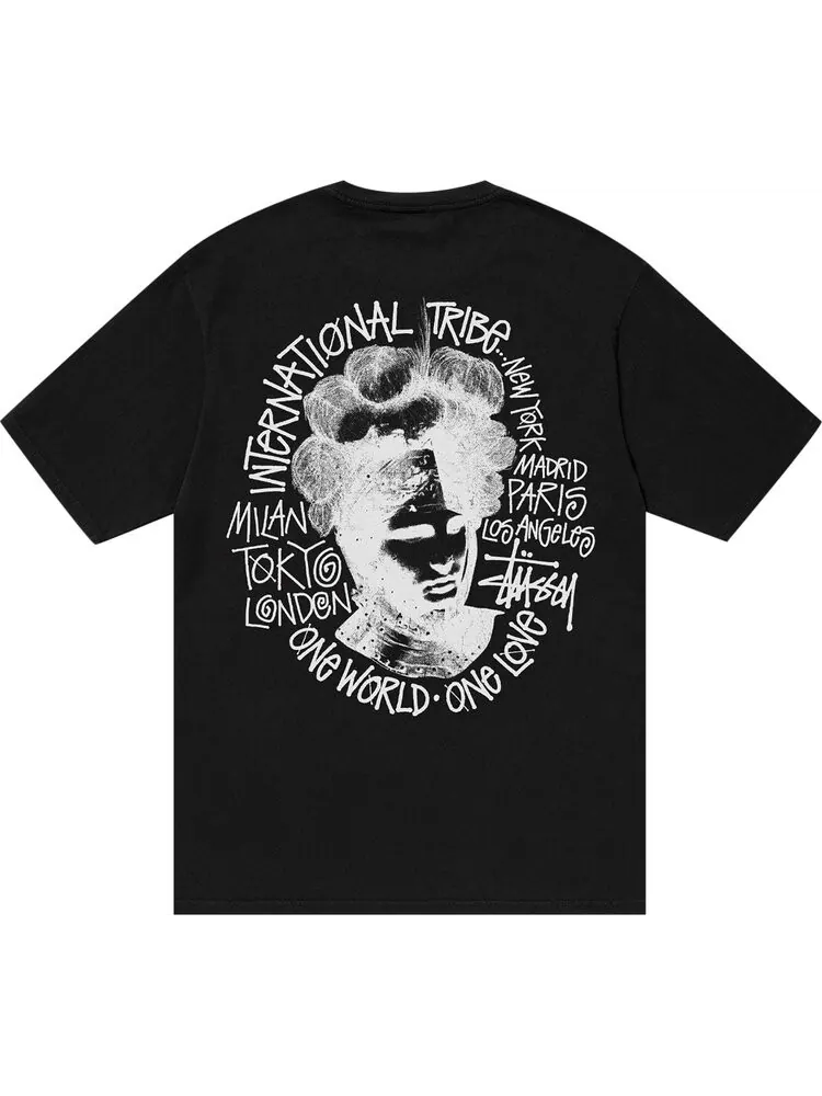 Футболка Stussy Camelot 'Black' — изображение 2 из 2, черный